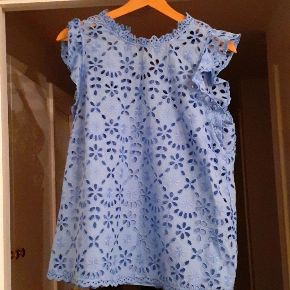 J. Crew ruffle blouse